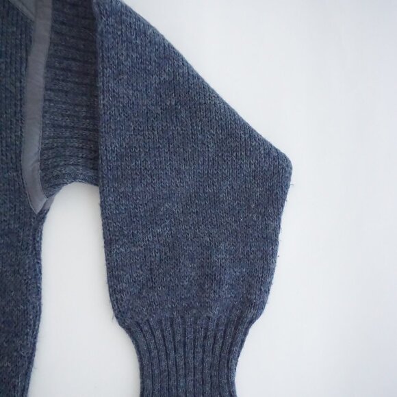 Vintage Chewitt Heather Blue Knit Sweater Minimalist Old Money Cabincore L - Picture 4 of 9